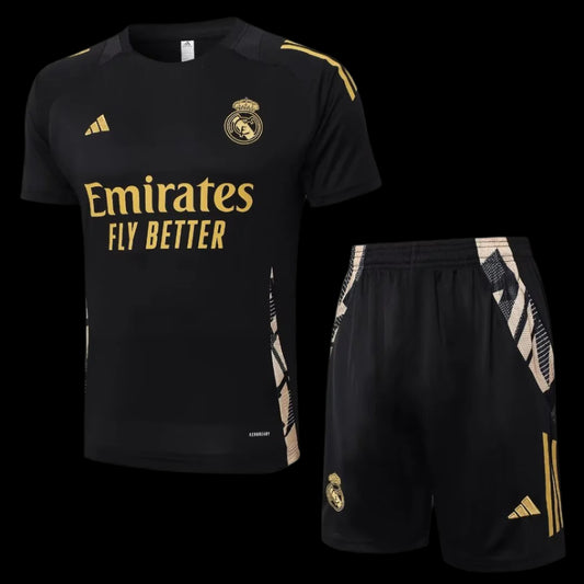 Real Madrid 24/25 Black and Gold Training Kit